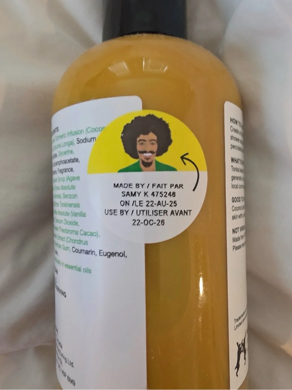 LUSH TURMERIC LATTE SHOWER GEL 8.4 oz BRAND NEW SEALED DISCONTINUED